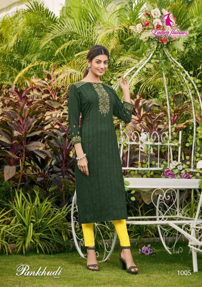 Ladies Flavour Pankhudi 2 New Fancy Designer Ethnic Wear Latest Kurti Collection